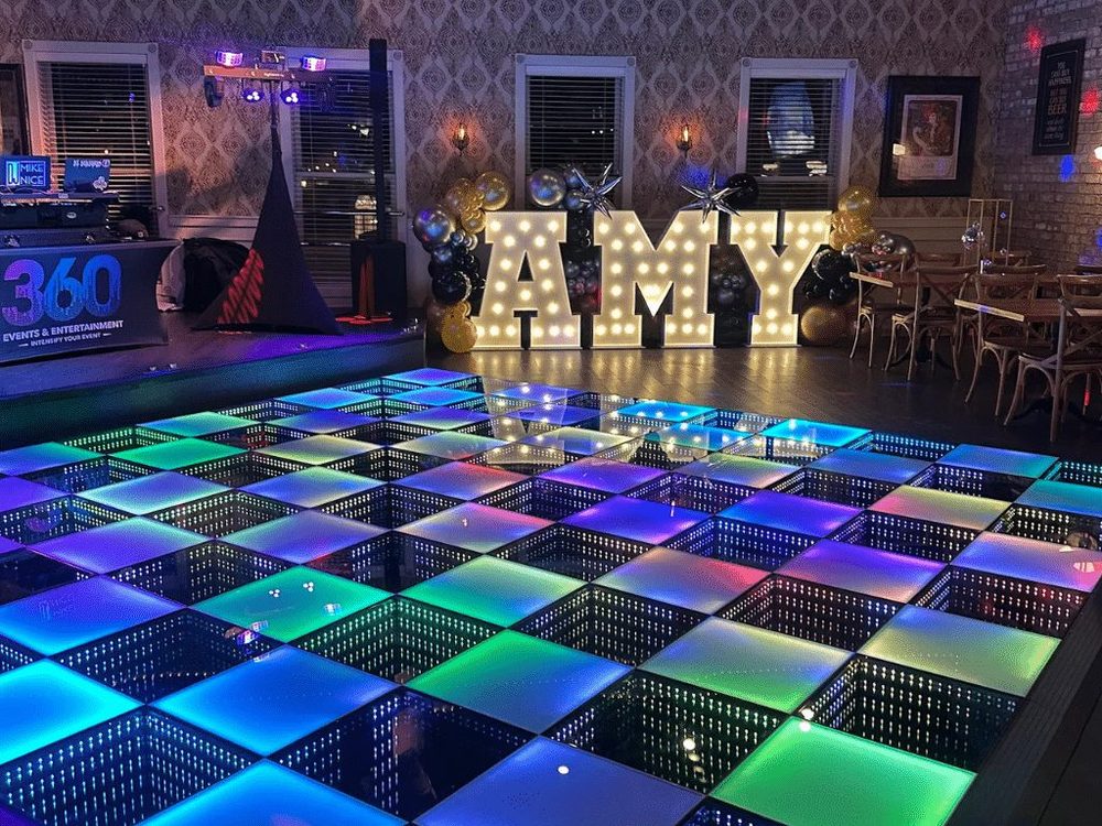 Magnetic 3D Dance Floor Birthday Event