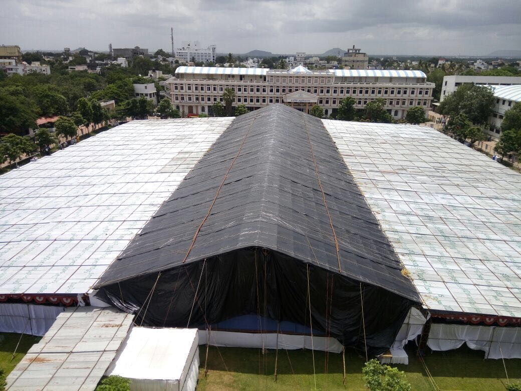 German Hangar infrastructure large scale weather protected event structure